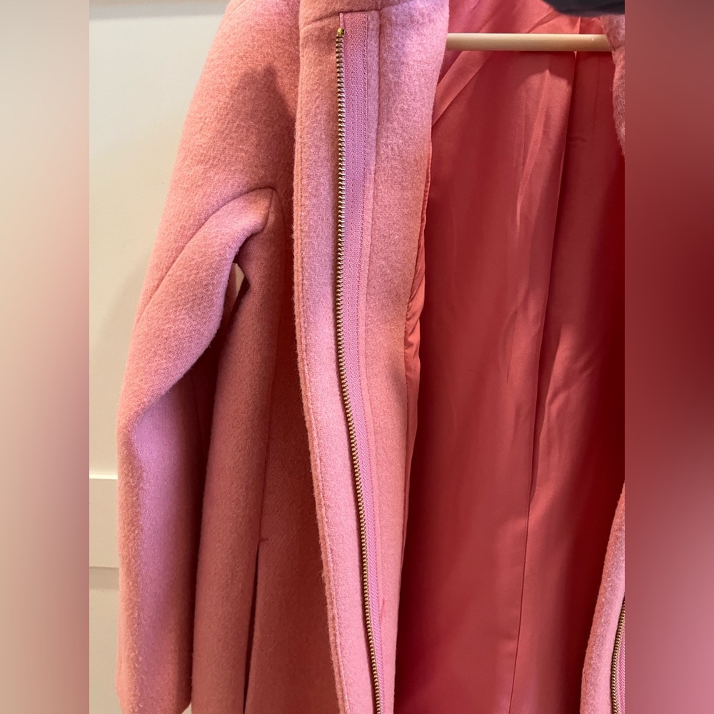 Crewcuts girls pink city pea coat size 10, worn twice - Picture 12 of 13